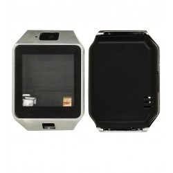 Корпус для смарт годинника UWatch Smart DZ09 із сенсором, задньою кришкою, сріблястий