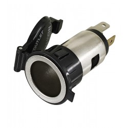 Гнездо прикуривателя 12V 120W монтажное, с пластиковой крышкой Гнездо прикуривателя 12V 120W монтажное, с пластиковой крышкой