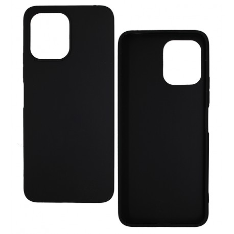 Чехол для Xiaomi Redmi 12 4G, Black Matt( Joy), матовый силикон, черный