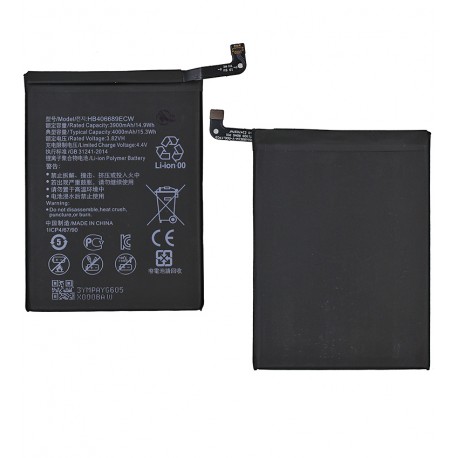 Аккумулятор HB406689ECW для Huawei Y7 (2018), Li-Polymer, 3,82 B, 3900 мАч, без логотипа