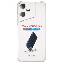 Чехол для Tecno Pova Neo 3, WXD HQ, силиконовый, противоударный, прозрачный