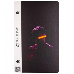 Защитная гидрогелевая пленка на заднюю крышку Blade Hydrogel Unusual Statues series (cyberpunk (white))