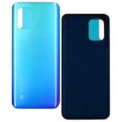 Задняя панель корпуса для Xiaomi Mi 10 Lite, зелено-синяя, Aurora Blue, УЦЕНКА, брак покраски