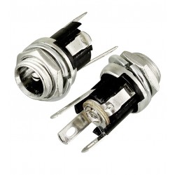 DC гніздо живлення 5,5 / 2,1 гайка спереду (HF-2069A)