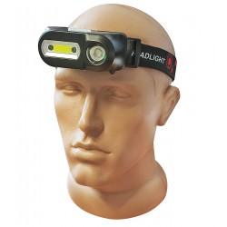 Налобний ліхтарик 1804A-XPE+COB, ЗУ micro USB, 1x18650 з датчиком руху