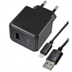 Зарядное устройство Hoco CS11A Ocean с Lightning кабелем |1USB, 2.1A/10.5W| Зарядное устройство Hoco CS11A Ocean с Lightning кабелем |1USB, 2.1A/10.5W|