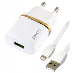 Зарядное устройство Ldnio DL-AC-50 c Lightning кабелем 5V/1A