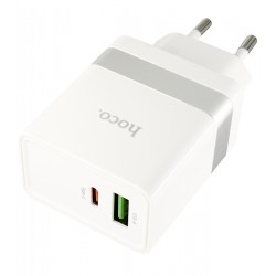Зарядное устройство Hoco N21, 1Type-C PD30Вт QC3.0, белое Зарядное устройство Hoco N21, 1Type-C PD30Вт QC3.0, белое