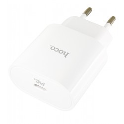 Сетевое зарядное устройство Hoco C94a, Type-C, 20Вт, белое Сетевое зарядное устройство Hoco C94a, Type-C, 20Вт, белое