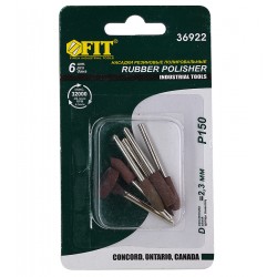 Насадки резиновые полировальные FIT, средней зернистости, набор 6 шт