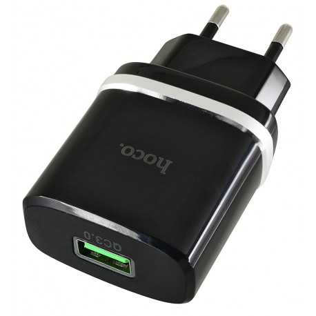 Мережевий зарядний пристрій Hoco C12Q Smart QC3.0