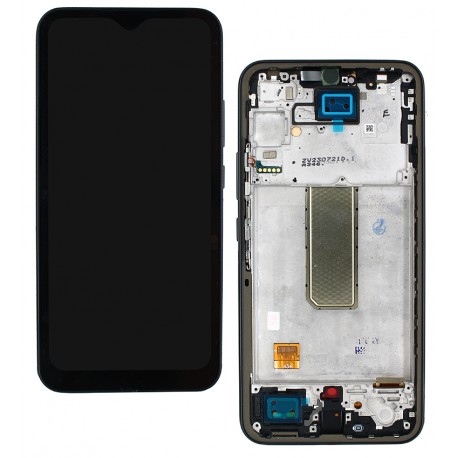 Дисплей для Samsung A346 Galaxy A34 5G, чорний, з рамкою, High quality, (OLED)