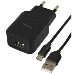 Зарядное устройство Hoco C22A, 1USB + Micro-USB кабель Зарядное устройство Hoco C22A, 1USB + Micro-USB кабель
