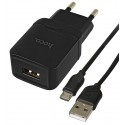 Зарядний пристрій Hoco C22A, 1USB + Micro-USB кабель