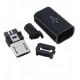 Штекер micro-USB, 5 pin, розбірний, "тато", чорний