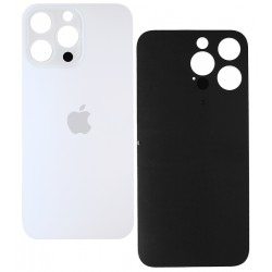 Задняя панель корпуса для Apple iPhone 14 Pro Max, белая, small hole