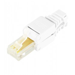 Коннектор 8р8с (RJ-45), категория-5, 1шт, безинструментальный Коннектор 8р8с (RJ-45), категория-5, 1шт, безинструментальный