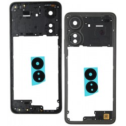 Средняя часть корпуса для Xiaomi Redmi 13C, чёрная
