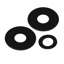 Скло камери для Xiaomi Redmi Note 12 (5G), чорне, комплект 3 шт.