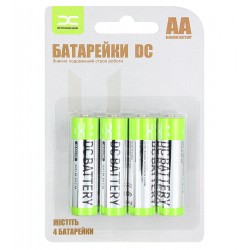 Батарейка DC alkaline LR6, AA, пальчикові, 4 шт Батарейка DC alkaline LR6, AA, пальчикові, 4 шт