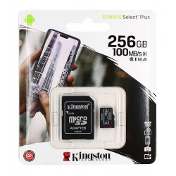 Карта памяти 256 GB microSDXC Kingston Canvas Select Plus Class 10 UHS-I R100Mb/s Карта памяти 256 GB microSDXC Kingston Canvas Select Plus Class 10 UHS-I R100Mb/s