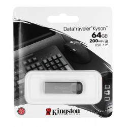 Флешка 64Gb, Kingston DT Kyson, USB3.2, DTKN/64Gb, Silver/Black Флешка 64Gb, Kingston DT Kyson, USB3.2, DTKN/64Gb, Silver/Black