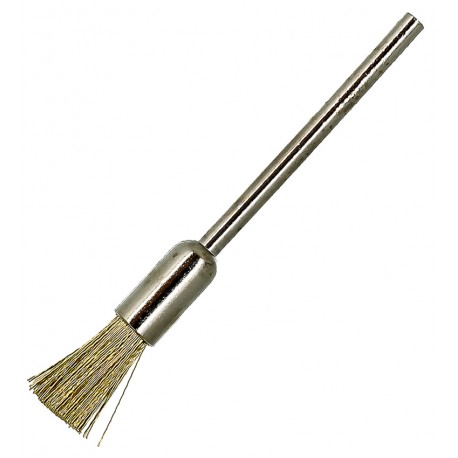Щетка-кисть латунная для микродрели Kaisi Wire Brush, длина щетины 1.2 см, диаметр 0.5 см