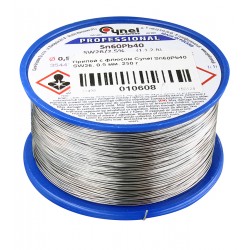 Припой с флюсом Cynel Sn60Pb40 SW26, 0.5 мм, 250 г Припой с флюсом Cynel Sn60Pb40 SW26, 0.5 мм, 250 г