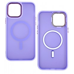 Чехол для Apple iPhone 13 Pro Max MagSafe Matte, силиконовый, фиалковый
