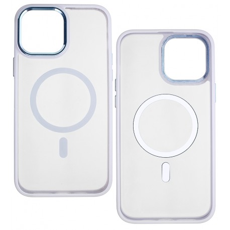 Чехол для Apple iPhone 13 Pro Max MagSafe COLORS, силиконовый, фиалковый