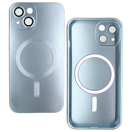 Чехол для Apple iPhone 14, MagSafe COLORS 2 с стеклом камеры, силиконовый