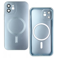 Чехол для Apple iPhone 12 MagSafe COLORS 2 с стеклом камеры, силиконовый