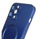 Чехол для Apple iPhone 13 Pro Max MagSafe COLORS 2 с стеклом камеры, силиконовый, темно синий