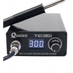 Паяльная станция Quicko T12-951, ручка + жало T12-K, 220В, встроенный БП 108Вт Паяльная станция Quicko T12-951, ручка + жало T12-K, 220В, встроенный БП 108Вт