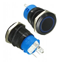 Кнопка антивандальна FT19Q-F11Z/E, з фіксацією, підсвічування 12V AC/DC Кнопка антивандальна FT19Q-F11Z/E, з фіксацією, підсвічування 12V AC/DC