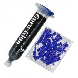 Клей 2UUL Guru Glue Soft Buffer Adhesive DA43, полиуретановый, для рамок, 30мл, черный + 20 насадок дозаторов