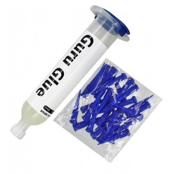 Клей 2UUL Guru Glue Soft Buffer Adhesive DA44, полиуретановый, для рамок, 30мл, белый + 20 насадок дозаторов