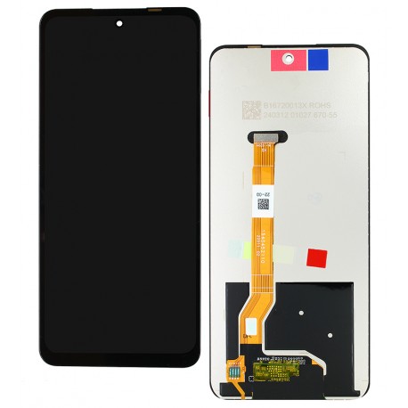 Дисплей для Realme C67, черный, с сенсорным экраном (дисплейный модуль)