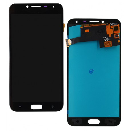 Дисплей для Samsung J400 Galaxy J4 (2018), J400F Galaxy J4 (2018), чорний, без рамки, High Copy, з широким обідком, (OLED)