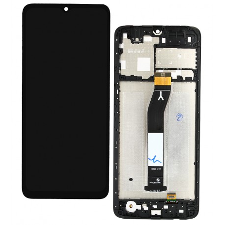 Дисплей для Xiaomi Redmi A3, черный, с сенсорным экраном, с рамкой, High Copy