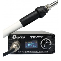 Паяльная станция Quicko T12-952 STC контролер Oled дисплей, для жал T12, 72Вт, 220В, 150-480C Паяльная станция Quicko T12-952 STC контролер Oled дисплей, для жал T12, 72Вт, 220В, 150-480C