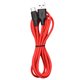 Кабель Type-C - USB, Hoco X21 Plus, 2м, 3А, пищевой силикон, сверхмягкий, / black＆red