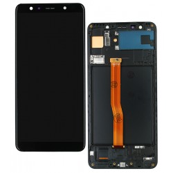 Дисплей для Samsung A750 Galaxy A7 (2018), чорний, з сенсорним екраном (дисплейний модуль), з рамкою, (OLED), High quality Дисплей для Samsung A750 Galaxy A7 (2018), чорний, з сенсорним екраном (дисплейний модуль), з рамкою, (OLED), High quality