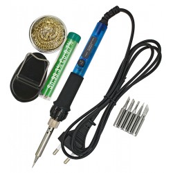 Стартовый набор для пайки ZD-735A 9в1 (паяльник ZD-735A 60Вт, с регулировкой и аксессуары)