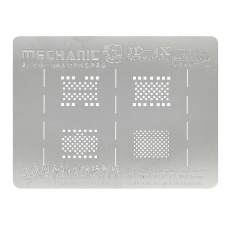 3D BGA-трафарет Mechanic 3D-4X, NAND/PCIE hard disk