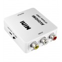 Переходник конвертер MINI, AV в HDMI (3гн.RCA (IN)- гн.HDMI (OUT))