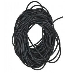 Провід в силіконовій ізоляції 22AWG, 0,33 мм², 1 м, чорний Провід в силіконовій ізоляції 22AWG, 0,33 мм², 1 м, чорний