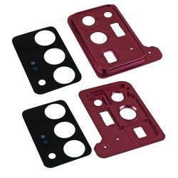 Скло камери для Samsung N985F Galaxy Note 20 Ultra, бірюзовий, з рамкою, Mystic Bronze