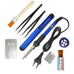 Стартовый набор для пайки HandsKit 10в1 (паяльник HandsKit 906 60Вт, с регулировкой и аксессуары) Стартовый набор для пайки HandsKit 10в1 (паяльник HandsKit 906 60Вт, с регулировкой и аксессуары)