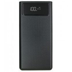 Power bank XO PR123, 30000мАч, 3 input, 4 output, LED (черный)